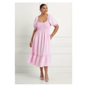 Hill house Louisa dress in ballerina pink crepe